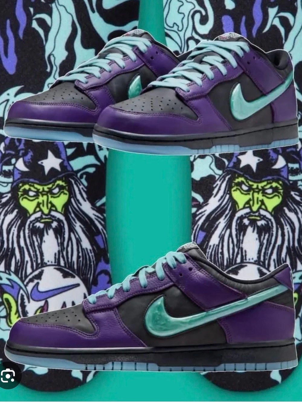 Nike Men’s Dunk Low — Purple & Teal Accents